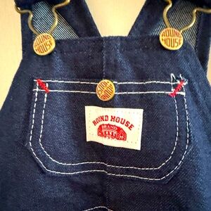 NWT Round House Toddler Boys Denim Jean Overalls 18 Months